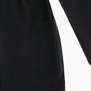 Халат махровый Экономь и Я женский, р, цвет черный, 100% хл с AIRO, 320 г/м2