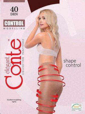 Conte CONTROL колготки с массажн.эффект.,удлин. шортиками 40 den bronz р.2 1 шт / 1шт / 004046