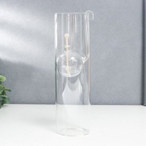 Подсвечник керосиновый стекло "Цилиндр с шаром" прозрачный 22х6,5х6,5 см