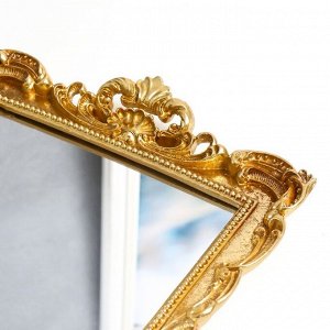 Подставка интерьерная полистоун с зеркалом "Царская" 42,5х28 см