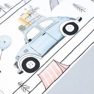 Наклейка пластик интерьерная цветная "Путешествие за город" 30х90 см