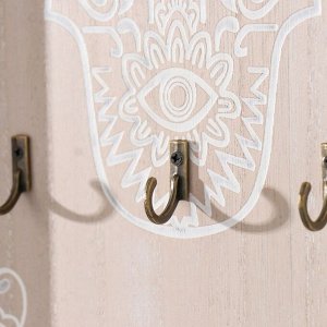 Настенные крючки декоративные «Рука Фатимы», дерево, 20?3?30 см