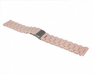Ремешок Samsung/Huawei/Amazfit GTR 22mm 3-bead пластик розовый