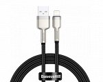 Кабель Baseus Cafule Series Metal Cable Lightning-USB 2.4A черный, 1м (CALJK-A01)