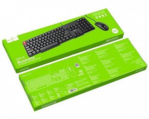 Проводной набор (клавиатура+мышь) Hoco GM16 Business, черный, мембранная