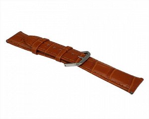 Ремешок Samsung/Huawei/Amazfit GTR 22mm crocodile leather band кожаный медный #5