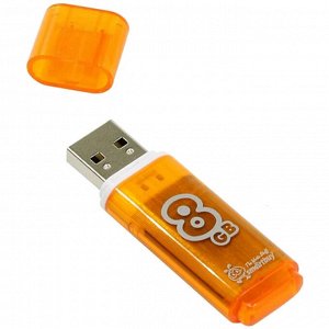 USB Flash SmartBuy Glossy 4GB оранжевый, SB4GBGS-Or