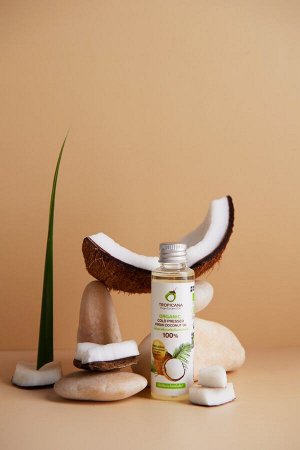 Масло косметическое кокосовое натуральное "Organic Cold Pressed Virgin Coconut Oil", 50мл