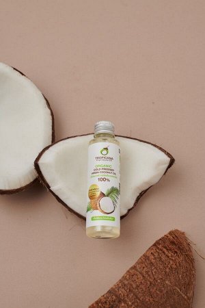 Масло косметическое кокосовое натуральное "Organic Cold Pressed Virgin Coconut Oil", 50мл