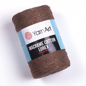 Пряжа YarnArt Macrame Cotton Lurex №742 Коричневый