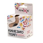 Бинт н/ст адгезивный  восстанавл (Кинезио-тейп) CLASSIC 5м*5 см беж 0841