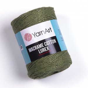 Пряжа YarnArt Macrame Cotton Lurex №741 Хаки