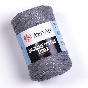 Пряжа YarnArt Macrame Cotton Lurex №737 Серый