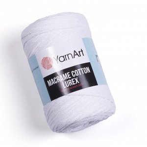 Пряжа YarnArt Macrame Cotton Lurex №721 Белый