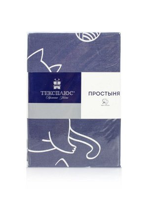 Простыня Бязь КОТИКИ Евро