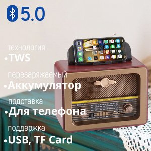 Портативный радиоприемник NNS NS-8073 Bluetooth, FM