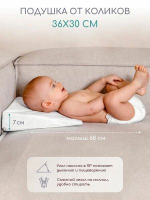 Подушка (позиционер) AmaroBaby Smart Triangle (белый)