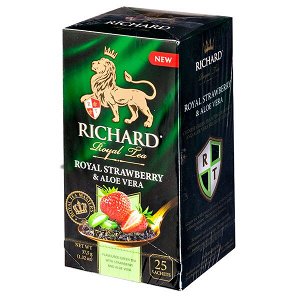 Чай RICHARD 'ROYAL STRAWBERRY & ALOE VERA' 25 пакетиков