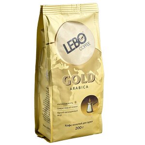 Кофе LEBO GOLD ARABIKA для турки 200 г молотый 1 уп.х 12 шт.
