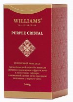 Чай черный Williams Purple Crystal, с лепестками сафлора и личи, 200 г