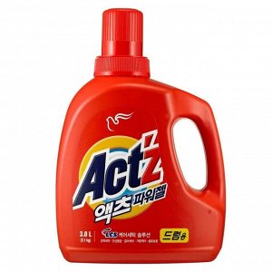 Концентрированный гель "Act’z Power Gel" для стирки белья для машин с горизонтальной загрузкой (с ферментами, аромат свежих цветов) 3,0 л / 4