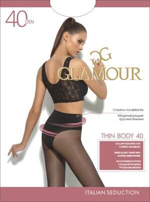 Glamour Thin Body колготки с моделир. трусиками 40 den daino р.2 (S) 1 шт / 6шт / 501706