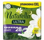 Naturella Ароматизированные прокладки Naturella Ultra Night Quatro с ароматом ромашки, 28 шт