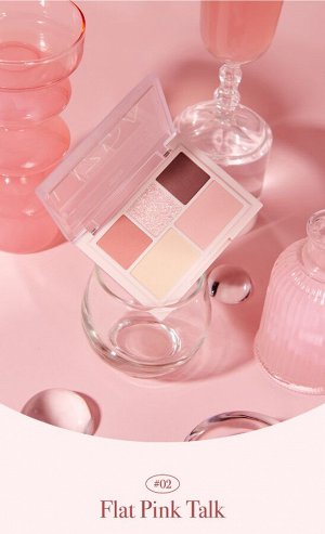 Палетка теней для век MOOD FIT PALETTE 02 FLAT PINK TALK MINI