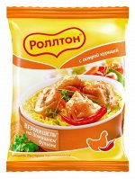 Вермишель Острая Курица быстрого приготовления Роллтон, пачка 60г