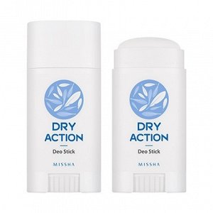Твердый дезодорант для тела, рук и ног MISSHA Dry Action Deo Stick, 40g