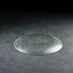 Тарелка обеденная «Ажур», d=26 см, стекло