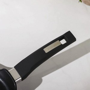 Сковорода блинная «Престиж», d=22 см, пластиковая ручка, антипригарное покрытие, цвет чёрный