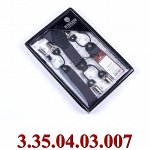 подтяжки взрослые Y однотонные серые