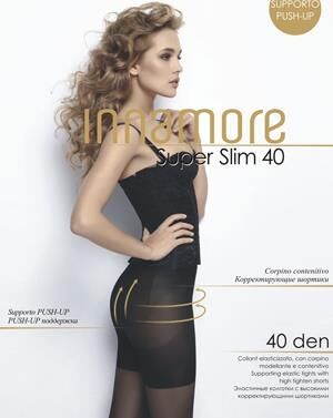 Innamore Super Slim колготки эффект Push-up 40 den daino р.4 (L) 1 шт / 8шт / 003953