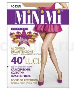 MiNiMi LUCIA колготки класс. с шортиками 40 den nero р.4 (L) 1шт / 10шт / 8000000490056 / 490056