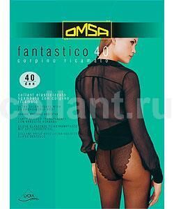 Omsa Fantastico колготки c ажур. трусиками 40 den caramello р.2 (S) 1шт / 10шт / 8308583342602 / 342