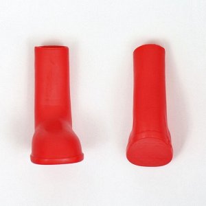 Сапоги резиновые для собак, высокие, размер S (4, 5 х 2, 9 х 6, 5 см), красные