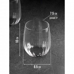Набор стаканов для виски «Оптика», 460 мл, 6 шт