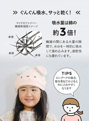 LEC CB Japan - шапочка для сушки волос после купания