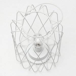 Ночник лофт 16451/1WT LED от батареек 3хАА белый 17х17х21 см RISALUX