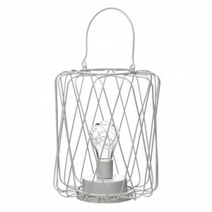 Ночник лофт 16451/1WT LED от батареек 3хАА белый 17х17х21 см RISALUX