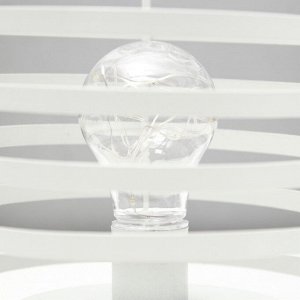 Ночник лофт 16453/1WT LED от батареек 3хАА белый 15,5х15,5х20 см