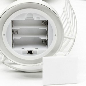 Ночник лофт 16453/1WT LED от батареек 3хАА белый 15,5х15,5х20 см
