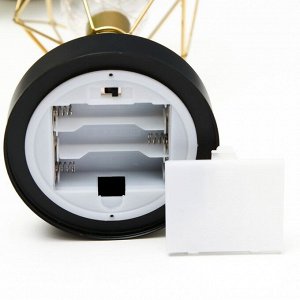Ночник "Алтер" LED от батареек 3хАА чёрно-золотой 25х12х12 см