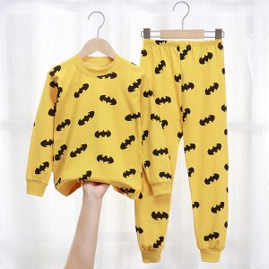 Пижама для мальчика, цвет желтый, принт бэтмэн