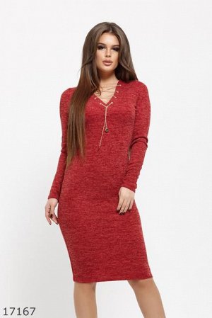 Женское платье 17167 красный
