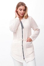 Кардиган В 1817/молочный