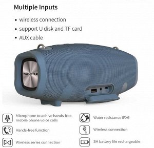 Беспроводной динамик Hopestar H41 Bass Speaker портативная колонка (Bluetooth, TWS, MP3, AUX, Mic)