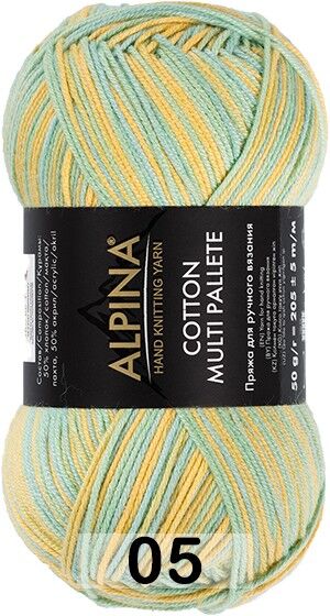 Пряжа Alpina Cotton Multi Pallete