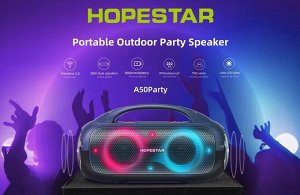 Беспроводной динамик Hopestar A50 Party 80W 8800 mAh портативная колонка мощная с микрофоном